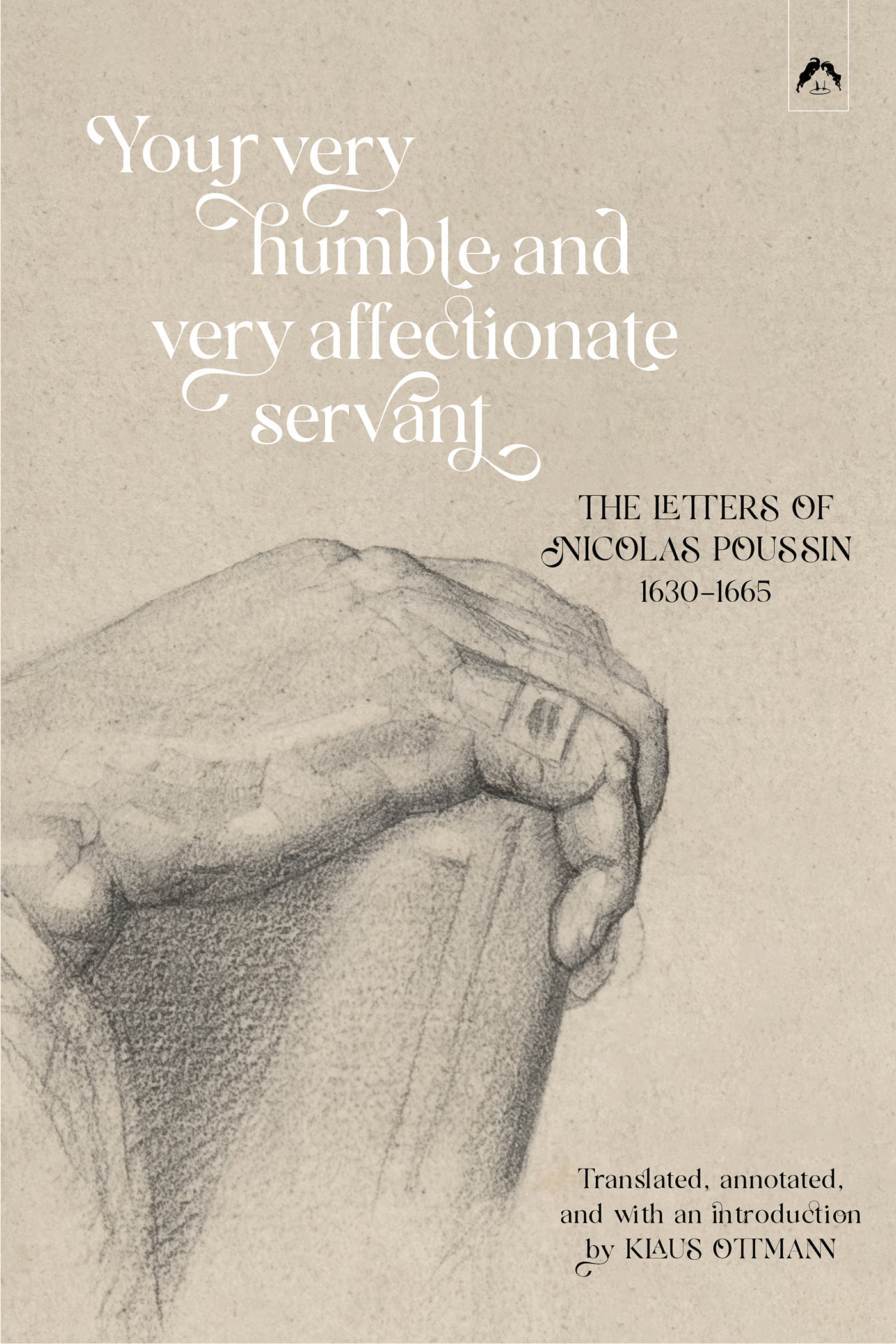 Book cover with Seurat's drawing of Poussin's hand